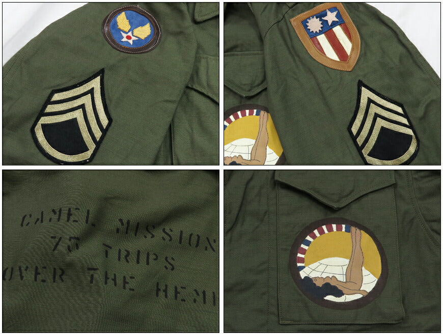 バズリクソンズ Buzz Rickson's フィールドジャケット type M-1943 ハンドペイント カスタム ART TRANSPORT COMMAND BR15574
