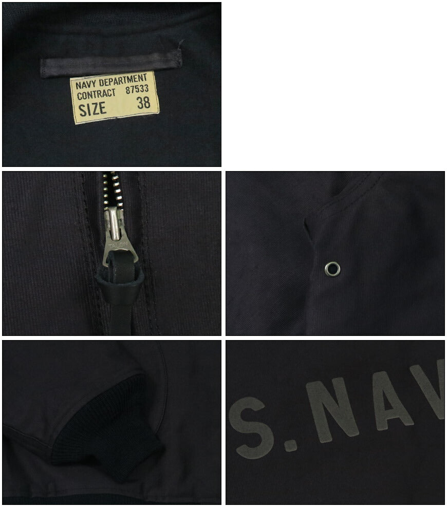 バズリクソンズ Buzz Rickson's ジップ デッキジャケット Type DECK ZIP NAVY DEPARTMENT BR15579