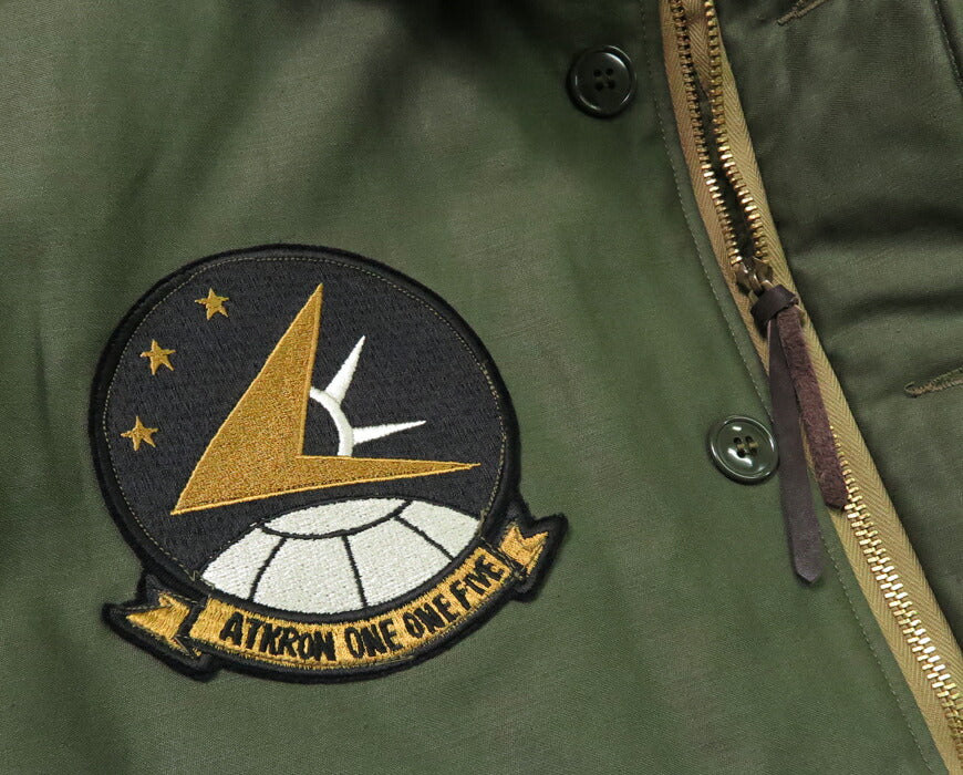 バズリクソンズ Buzz Rickson's A-2 デッキジャケット HANDPAINT "VA-115" ヘビーコットンバックサテン BR15581