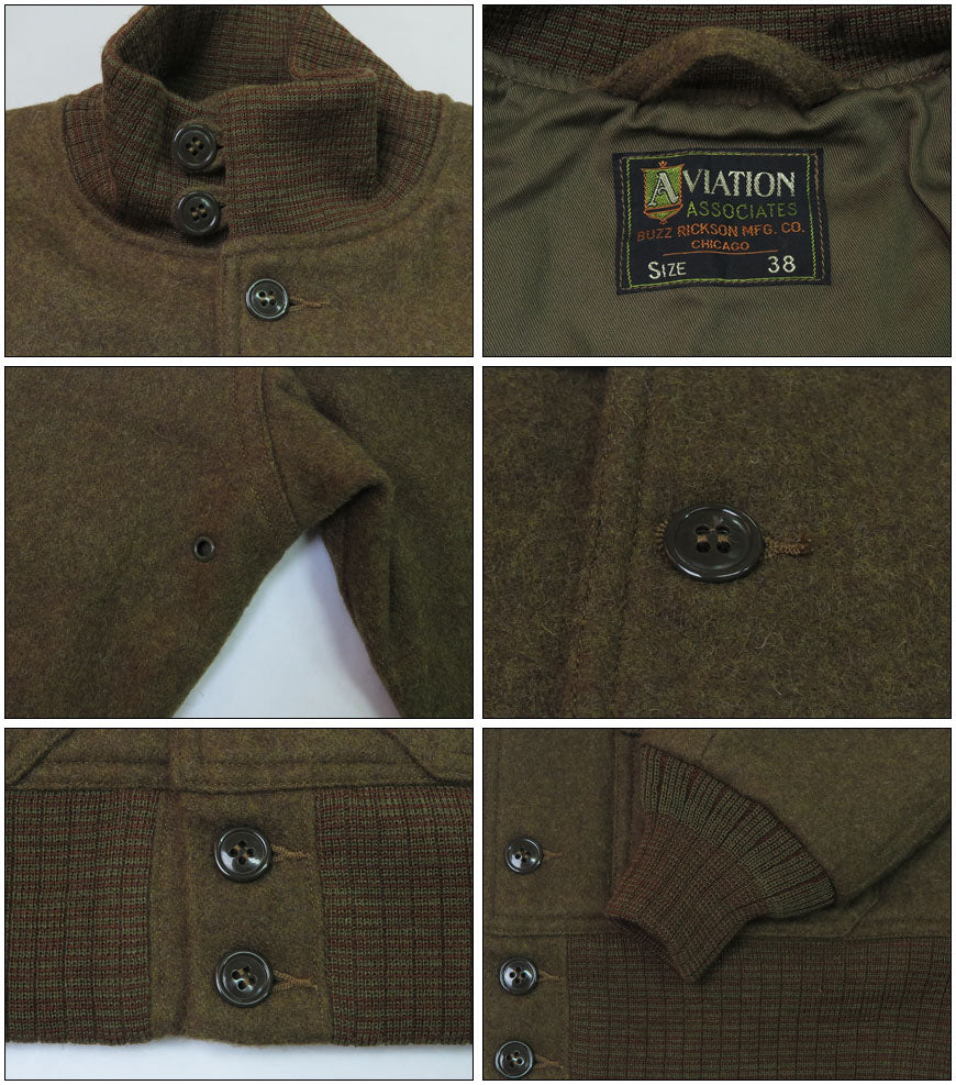バズリクソンズ Buzz Rickson's ウール A-1 ジャケット AVIATION ASSOCIATES BR15589