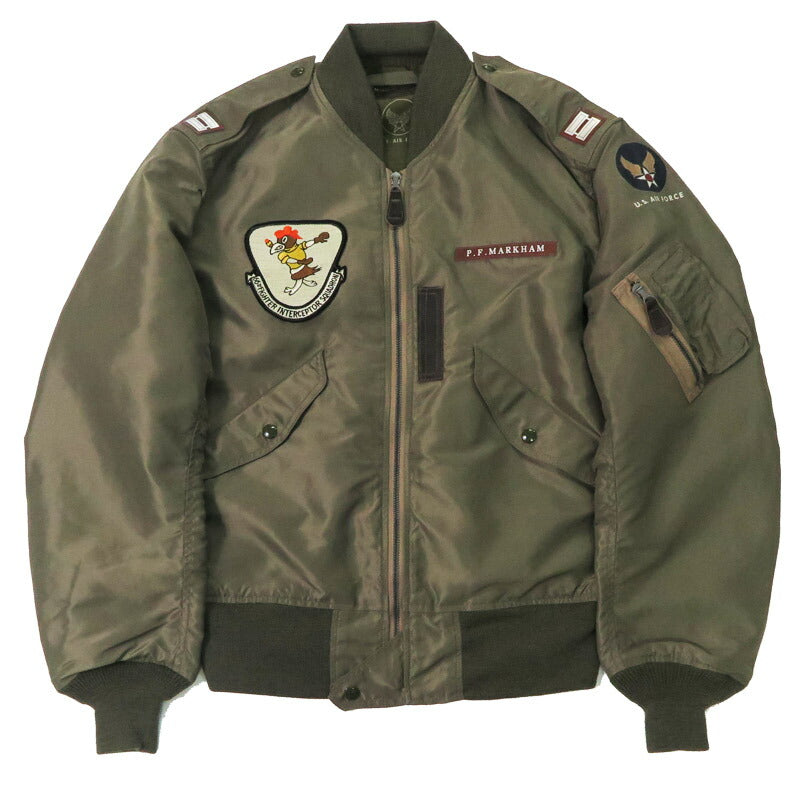 バズリクソンズ Buzz Rickson's Type L-2 “REED PRODUCTS, INC.” 66th FTR. INTCP.SQ. フライト ジャケット ミリタリー BR15742