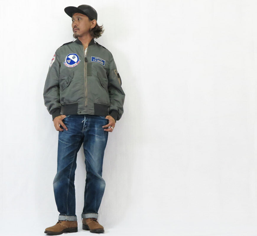 バズリクソンズ Buzz Rickson's Type L-2B “SKYLINE CLOTHING CORPORATION” 746th TAC. FTR. SQ. フライト ジャケット ミリタリー BR15743