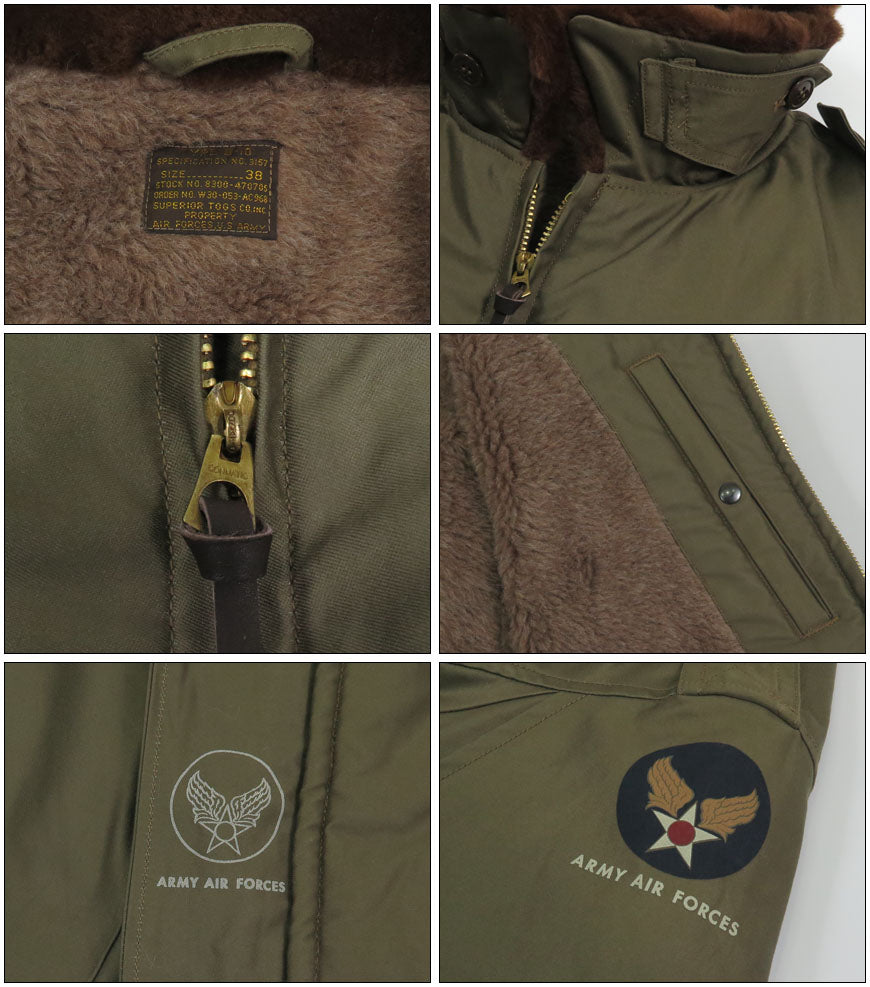 バズリクソンズ Buzz Rickson's フライトジャケット B-10 RED RIB VERSION “SUPERIOR TOGS CO., INC.” 赤リブ BR15745