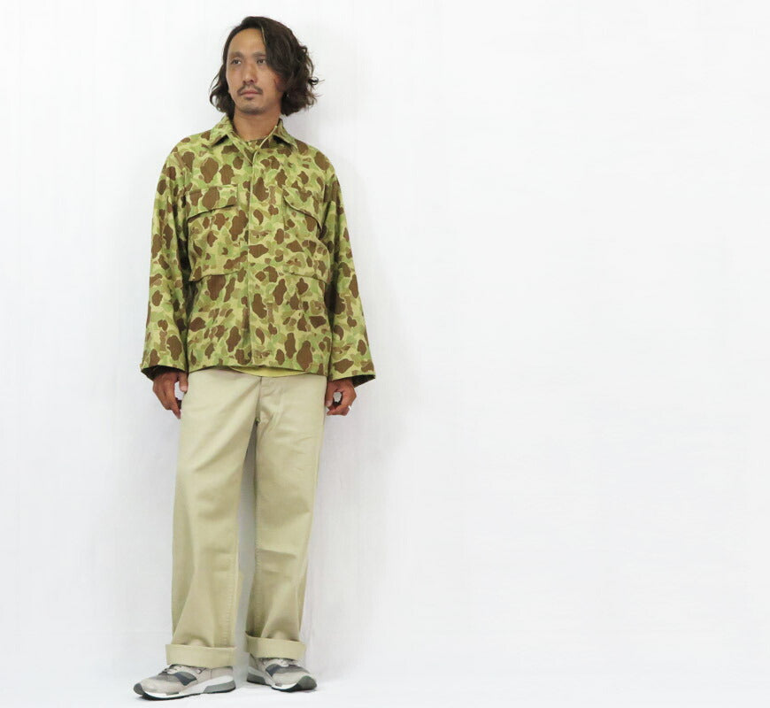 Buzz Rickson's Buzz Rickson's Herringbone-Twill Camouflage-Muster Jacke Militär BR15753