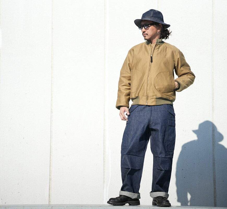 バズリクソンズ Buzz Rickson's ジップ デッキジャケット アルパカ・ウールパイルライニング Type DECK ZIP NAVY DEPARTMENT BR15759