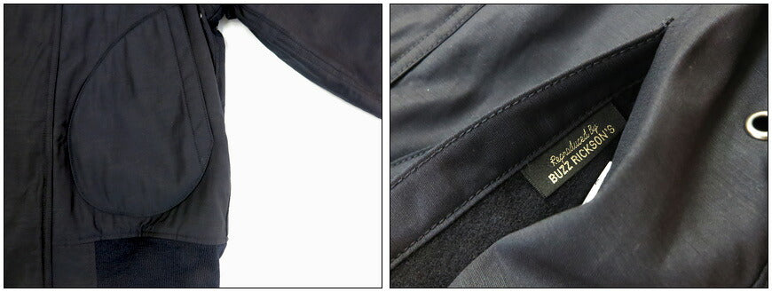 バズリクソンズ Buzz Rickson's フック デッキジャケット Type DECK HOOK “RAYON COTTON VERSION NAVY DEPARTMENT” BR15762