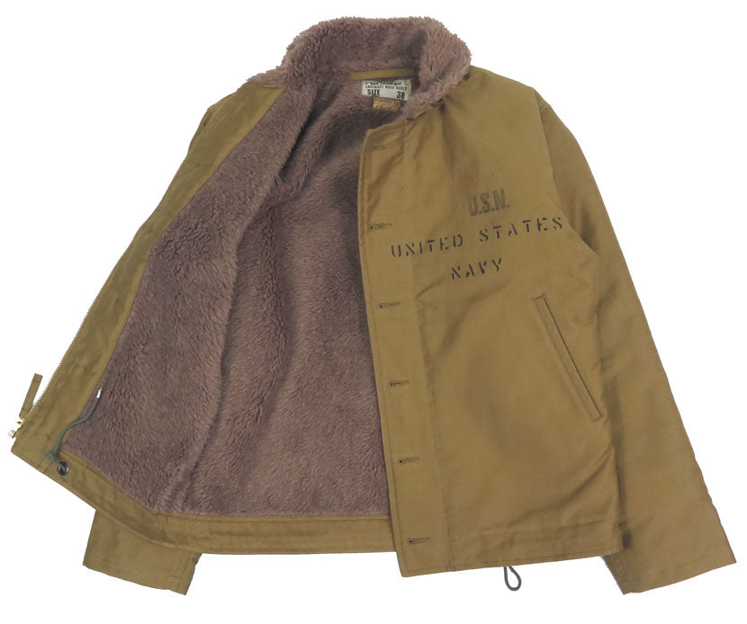 バズリクソンズ Buzz Rickson's デッキジャケット N-1 ステンシルプリント "MIDWAY" NAVAL CLOTHING DEPOT DEMOTEX-ED BR15766