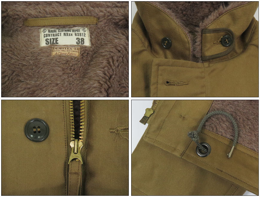 バズリクソンズ Buzz Rickson's デッキジャケット N-1 ステンシルプリント "MIDWAY" NAVAL CLOTHING DEPOT DEMOTEX-ED BR15766