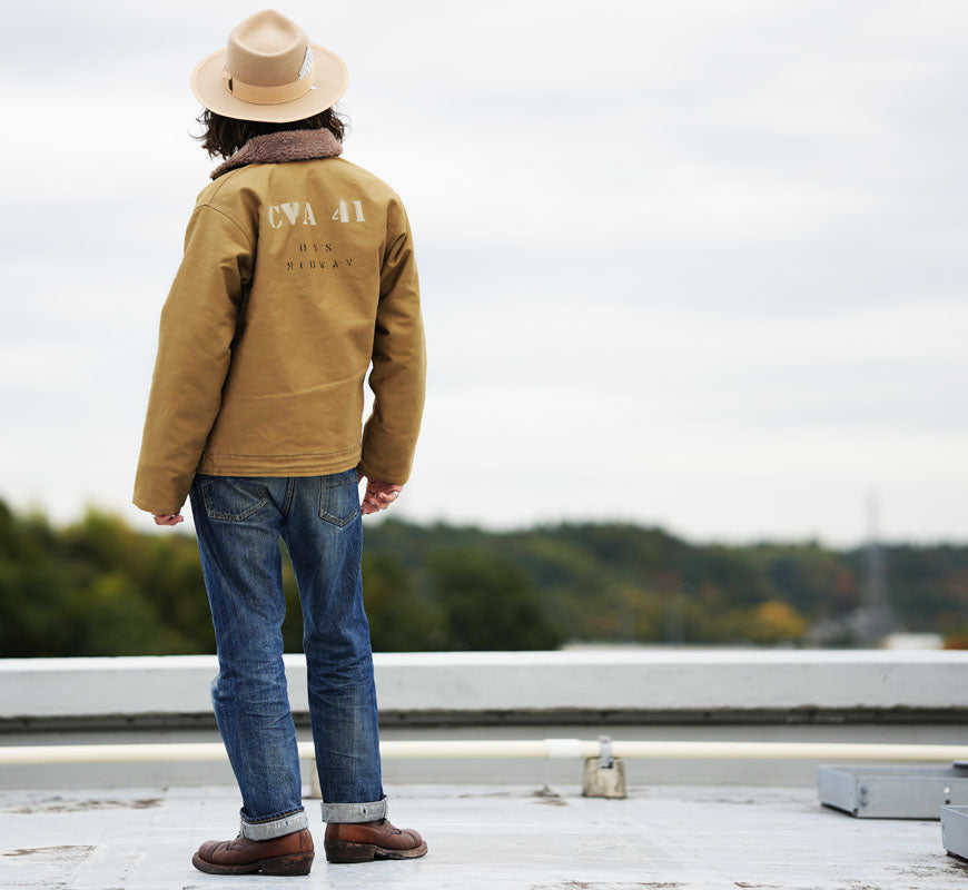 バズリクソンズ Buzz Rickson's デッキジャケット N-1 ステンシルプリント "MIDWAY" NAVAL CLOTHING DEPOT DEMOTEX-ED BR15766