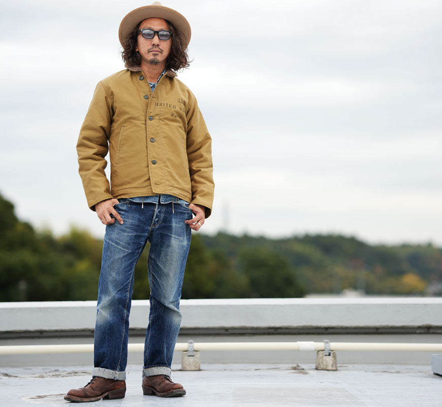 バズリクソンズ Buzz Rickson's デッキジャケット N-1 ステンシルプリント "MIDWAY" NAVAL CLOTHING DEPOT DEMOTEX-ED BR15766