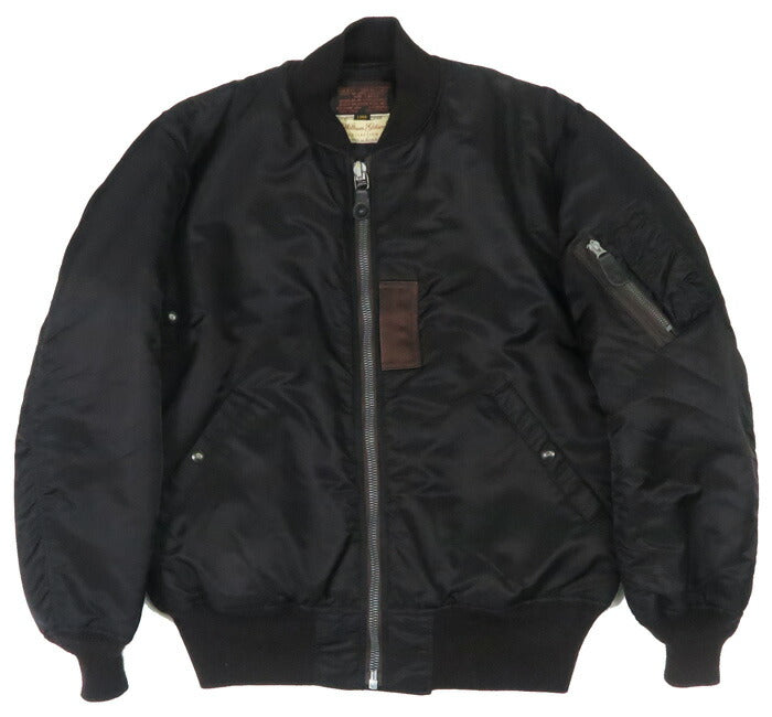 バズリクソンズ Buzz Rickson's フライトジャケット BLACK MA-1 ロング丈 1st Model Albert Turner アルバートターナー  William Gibson ウィリアムギブソン BR15772
