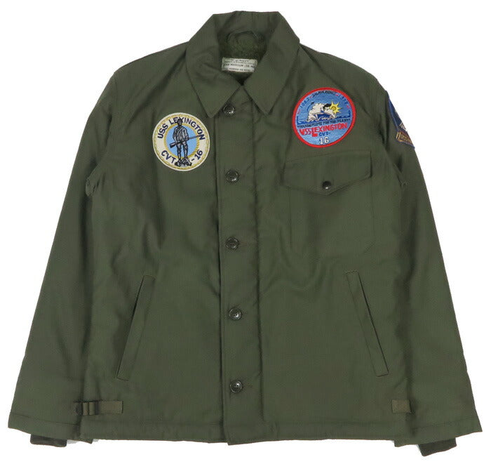 バズリクソンズ Buzz Rickson's A-2 デッキジャケット U.S.NAVY パッチモデル CVT-16 USS LEXINGTON BR15805