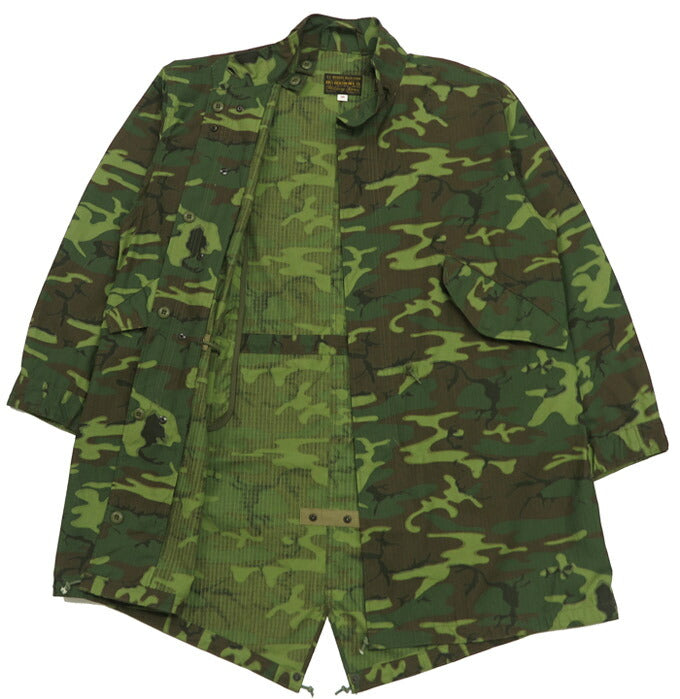 バズリクソンズ Buzz Rickson's カモフラ柄 M-65 フード無し仕様 シェルパーカー CAMOUFLAGE WATER REPELLENT CIVILIAN MODEL モッズコート BR15837