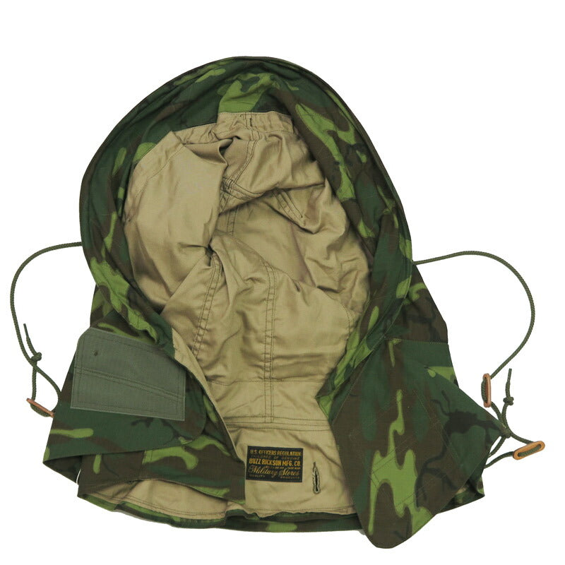 バズリクソンズ Buzz Rickson's カモフラ柄 M-65専用 フード CAMOUFLAGE WATER REPELLENT CIVILIAN MODEL モッズコート BR15845
