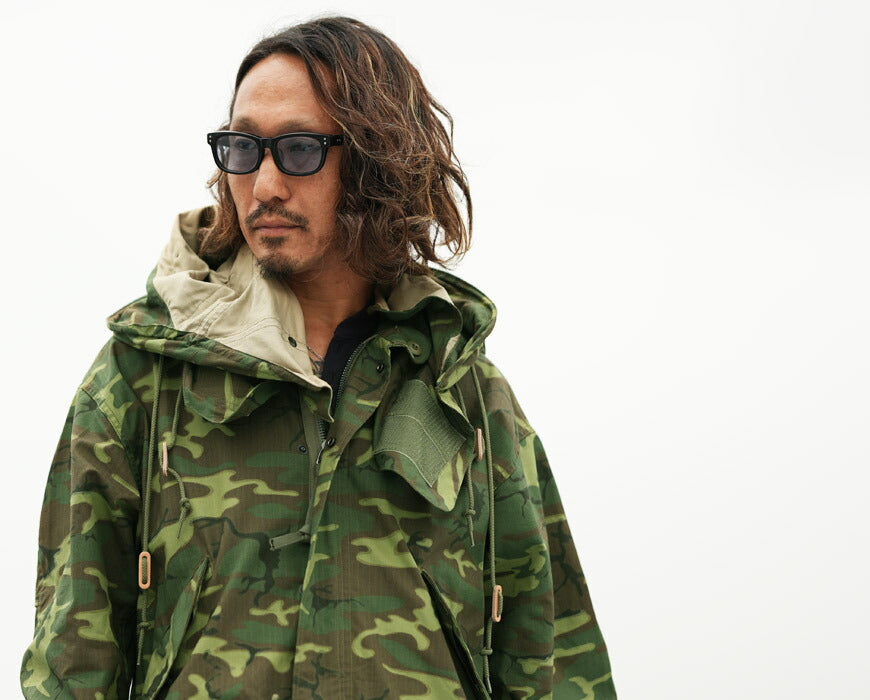 バズリクソンズ Buzz Rickson's カモフラ柄 M-65専用 フード CAMOUFLAGE WATER REPELLENT CIVILIAN MODEL モッズコート BR15845