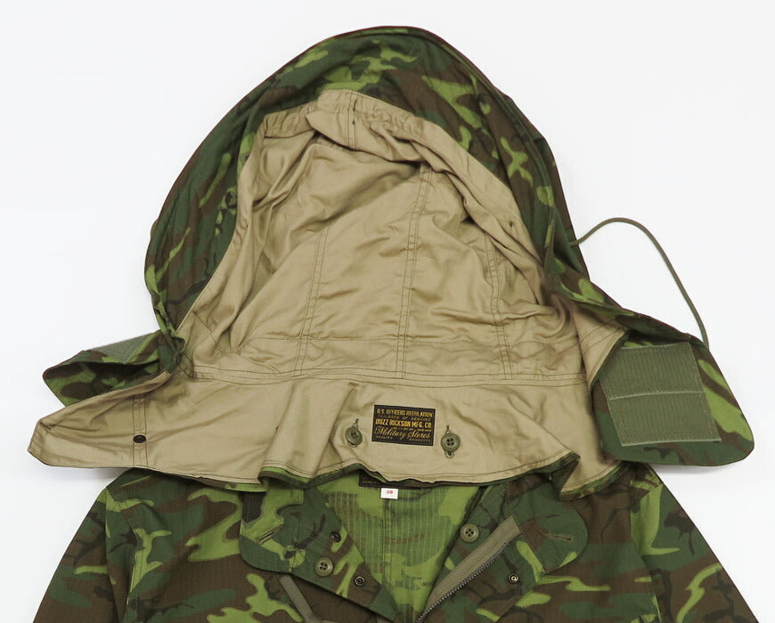 バズリクソンズ Buzz Rickson's カモフラ柄 M-65専用 フード CAMOUFLAGE WATER REPELLENT CIVILIAN MODEL モッズコート BR15845