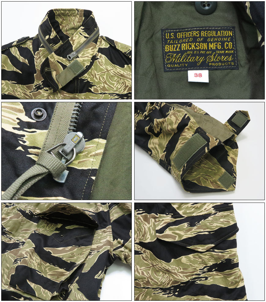 バズリクソンズ Buzz Rickson's M-65 フィールドジャケット M-65 TIGER CAMOUFLAGE CIVILIAN MODEL  BR15885 【2026年春夏新作】