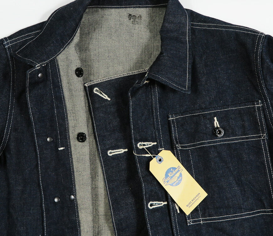 バズリクソンズ Buzz Rickson's U.S. MARINE CORPS M-1944 デニム ユーティリティ ジャケット カバーオール DENIM CIVILIAN UTILITY JACKET BR15886 【2026年秋冬新作】