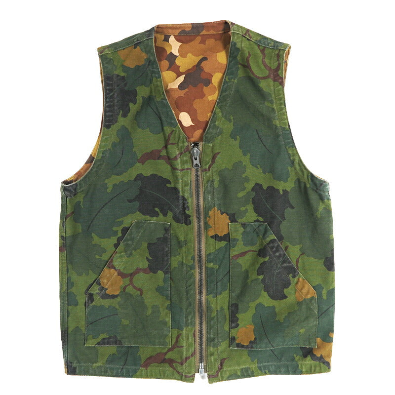 バズリクソンズ Buzz Rickson's ミッチェルパターン カモフラージュ シビリアンベスト リバーシブル MITCHELL PATTERN CAMOUFLAGE VEST BR15942 【2026年秋冬新作】