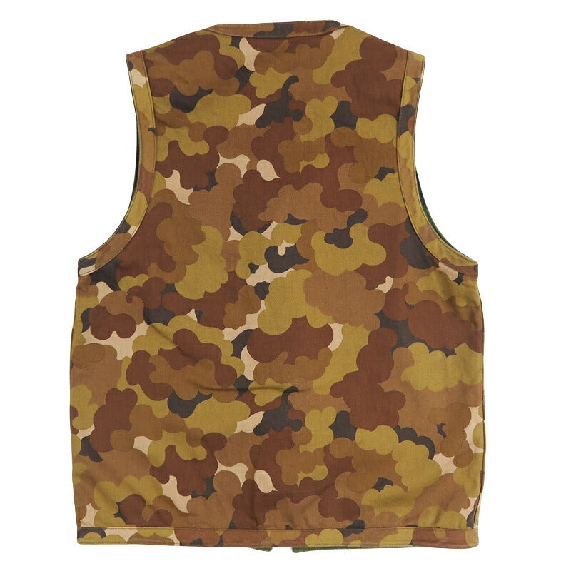 バズリクソンズ Buzz Rickson's ミッチェルパターン カモフラージュ シビリアンベスト CAMO VEST BR15942 【2026年秋冬新作】