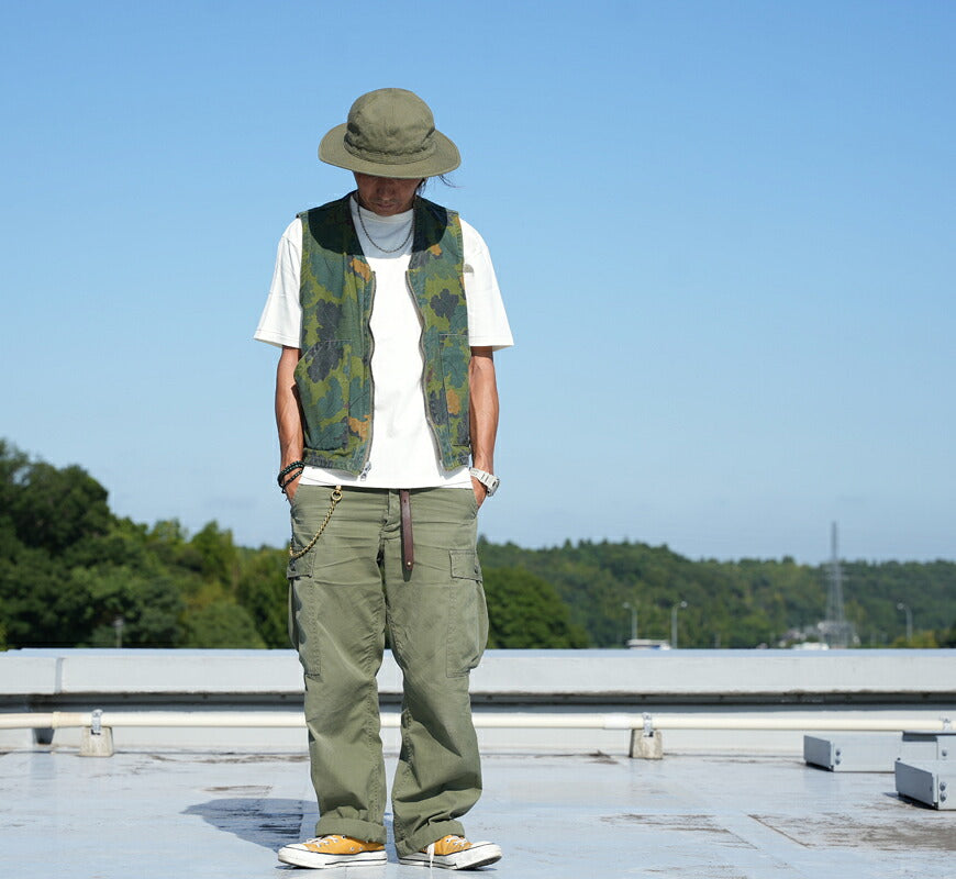 バズリクソンズ Buzz Rickson's ミッチェルパターン カモフラージュ シビリアンベスト CAMO VEST BR15942 【2026年秋冬新作】