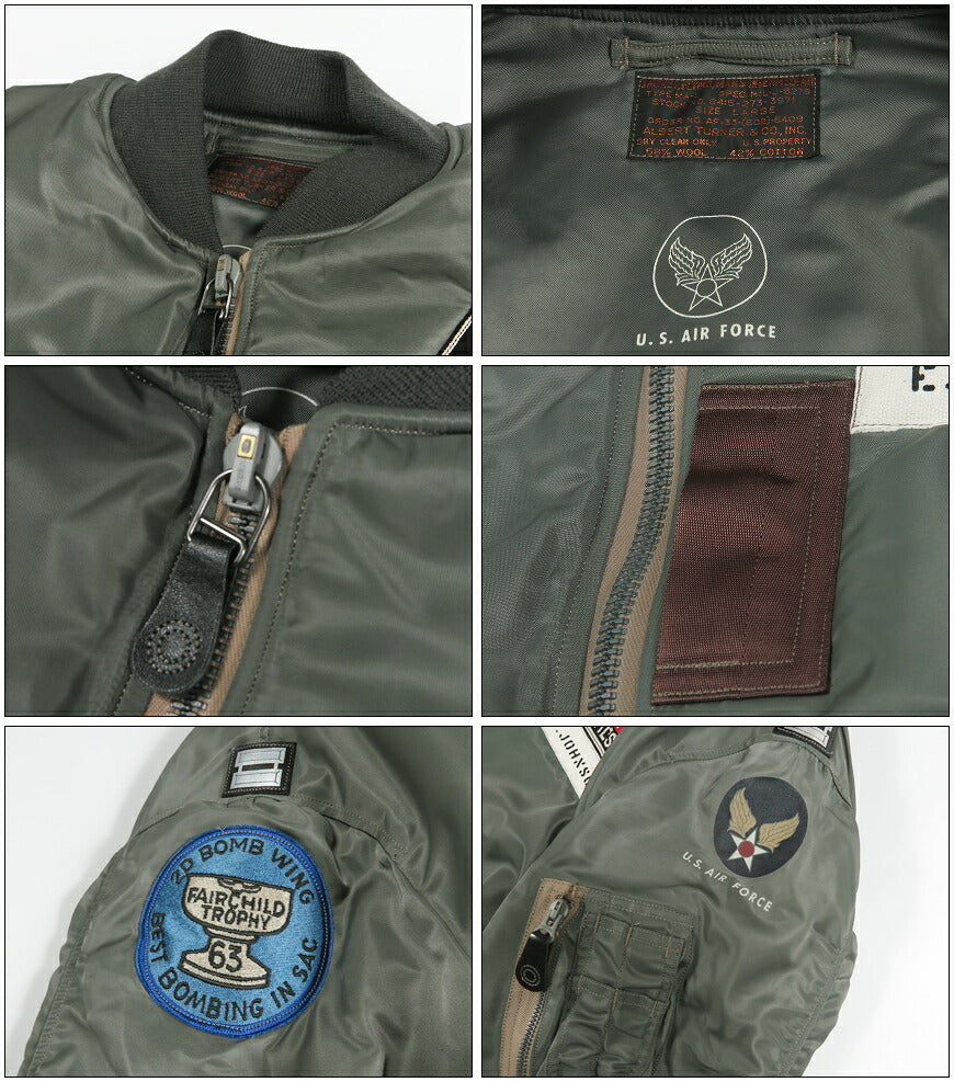 バズリクソンズ Buzz Rickson's フライトジャケット MA-1 1st Model Albert Turner 96th BOMB.SQ. アルバートターナー BR15994 【2026年秋冬新作】