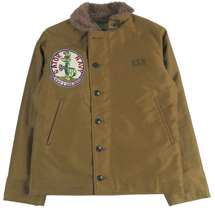 バズリクソンズ Buzz Rickson's デッキジャケット N-1 ワッペン/ステンシルプリント "GATOR NAVY" NAVAL CLOTHING DEPOT DEMOTEX-ED BR16014 【2026年秋冬新作】