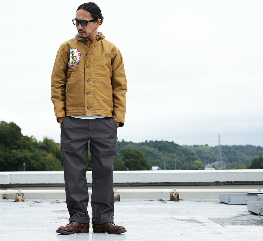 バズリクソンズ Buzz Rickson's デッキジャケット N-1 ワッペン/ステンシルプリント "GATOR NAVY" NAVAL CLOTHING DEPOT DEMOTEX-ED BR16014 【2026年秋冬新作】