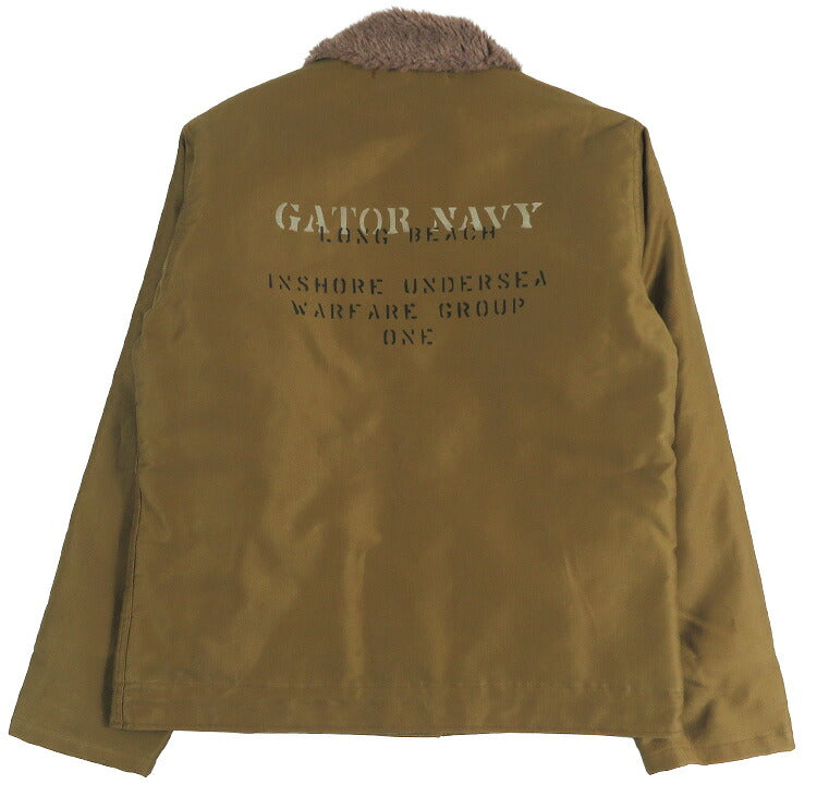 バズリクソンズ Buzz Rickson's デッキジャケット N-1 ワッペン/ステンシルプリント "GATOR NAVY" NAVAL CLOTHING DEPOT DEMOTEX-ED BR16014 【2026年秋冬新作】