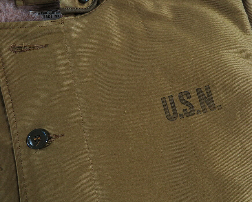 バズリクソンズ Buzz Rickson's デッキジャケット N-1 ワッペン/ステンシルプリント "GATOR NAVY" NAVAL CLOTHING DEPOT DEMOTEX-ED BR16014 【2026年秋冬新作】