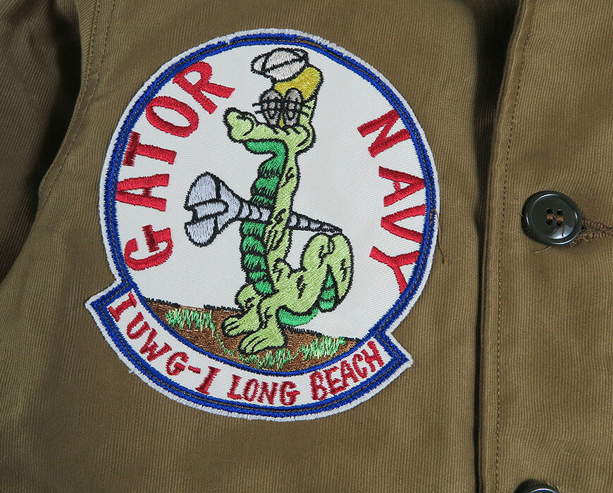 バズリクソンズ Buzz Rickson's デッキジャケット N-1 ワッペン/ステンシルプリント "GATOR NAVY" NAVAL CLOTHING DEPOT DEMOTEX-ED BR16014 【2026年秋冬新作】