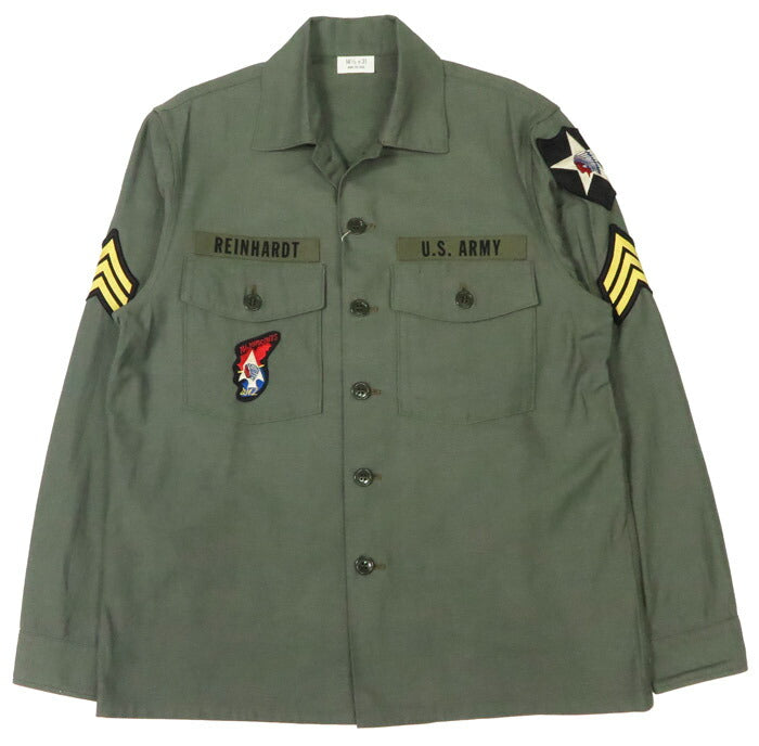 バズリクソンズ Buzz Rickson's OG-107 コットンサテン ミリタリー ユーティリティ シャツ 長袖 SHADE107 DEMILITARIZED ZONE ジョンレノン JOHN LENNON BR29586