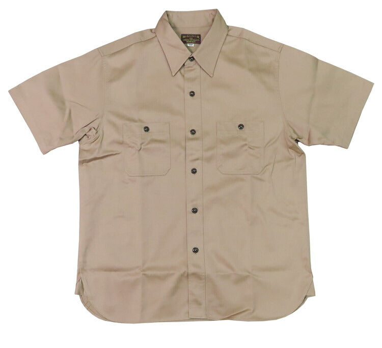 Buzz Rickson's Buzz Rickson's Camisa de trabajo de manga corta con espiga br39530