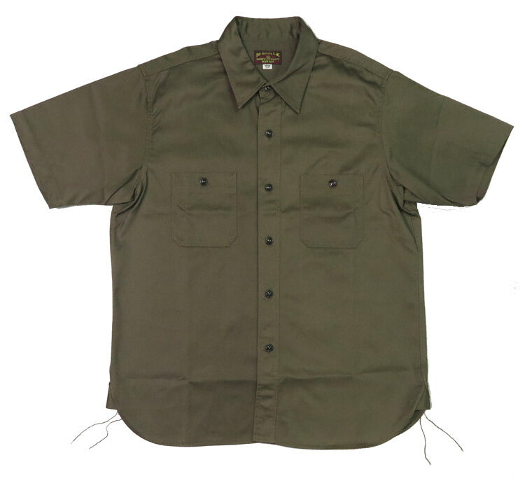Buzz Rickson's Buzz Rickson's Camisa de trabajo de manga corta con espiga br39530
