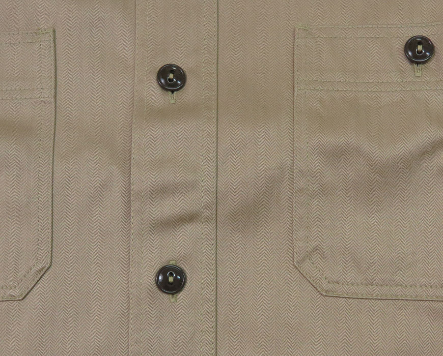 Buzz Rickson's Buzz Rickson's Camisa de trabajo de manga corta con espiga br39530