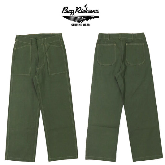 バズリクソンズ Buzz Rickson's M-1941 U.S. MARINE CORPS ヘリンボーン パンツ ショートレングス BR42534