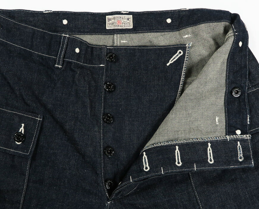 バズリクソンズ Buzz Rickson's M-1944 デニム トラウザーズ ミリタリー パンツ U.S. MARINE CORPS DENIM CIV. PANTS SHORT LENGTH BR42637 【2026年春夏新作】