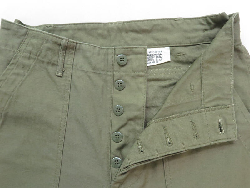 バズリクソンズ BUZZ RICKSON'S QM SHADE 107 TYPE 1 コットンサテン ショートパンツ OLIVE GREEN ショーツ BR51735