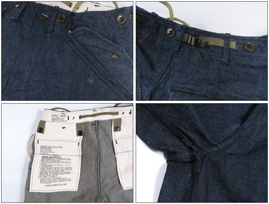 バズリクソンズ Buzz Rickson's M-1951 デニムショーツ ハーフパンツ DENIM CIV SHORTS TROUSERS BR52662【2026年春夏新作】