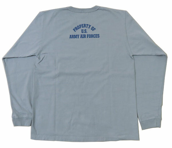 バズリクソンズ BUZZ RICKSON'S 長袖 Tシャツ プリント "22nd BOMB.SQDN" MADE IN USA BR69509