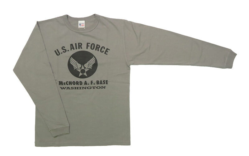 バズリクソンズ BUZZ RICKSON'S 長袖 Tシャツ プリント "U.S. AIR FORCE McCHORD A.F.BASE" MADE IN USA BR69626