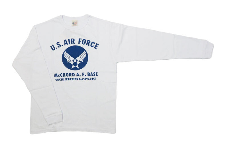 バズリクソンズ BUZZ RICKSON'S 長袖 Tシャツ プリント "U.S. AIR FORCE McCHORD A.F.BASE" MADE IN USA BR69626