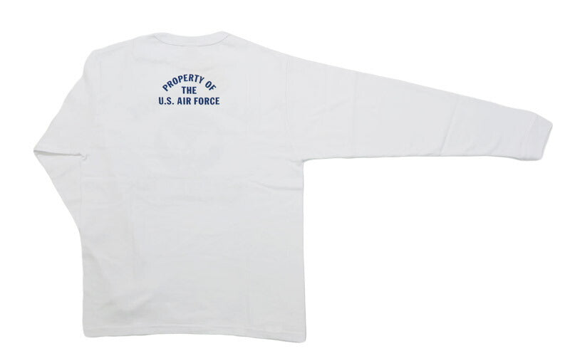 バズリクソンズ BUZZ RICKSON'S 長袖 Tシャツ プリント "U.S. AIR FORCE McCHORD A.F.BASE" MADE IN USA BR69626