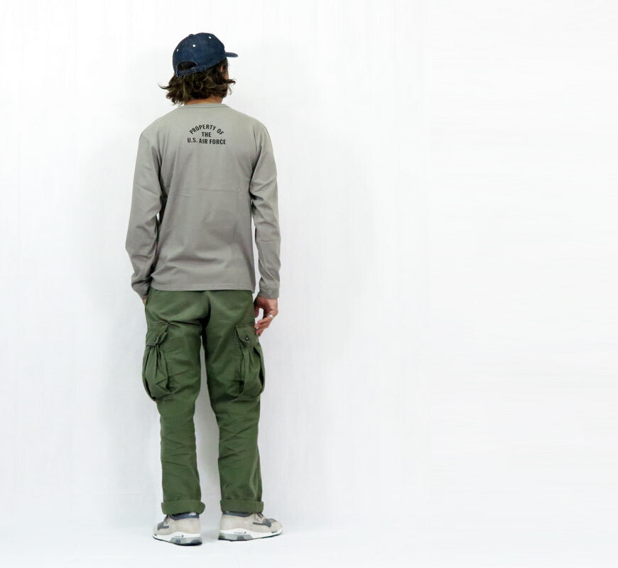 バズリクソンズ BUZZ RICKSON'S 長袖 Tシャツ プリント "U.S. AIR FORCE McCHORD A.F.BASE" MADE IN USA BR69626