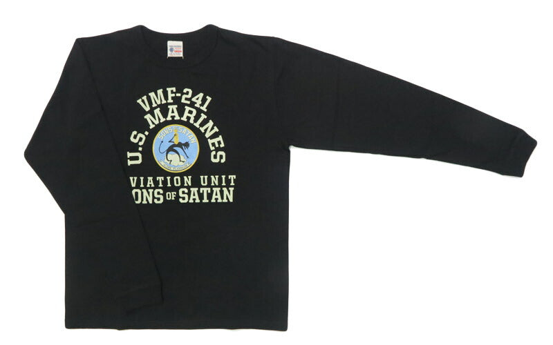 バズリクソンズ BUZZ RICKSON'S 長袖 Tシャツ プリント "VMF-241 SONS OF SATAN" MADE IN USA BR69627