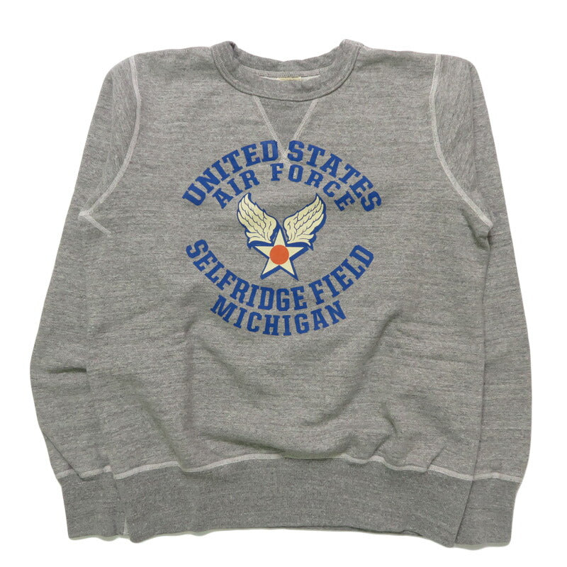 バズリクソンズ BUZZ RICKSON'S セットイン クルーネック スウェット "USAF SELFRIDGE FIELD "ミリタリー 長袖 BR69630