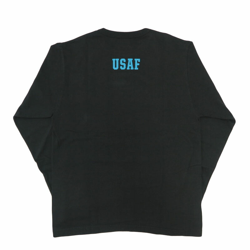 บัซริคสัน BUZZ RICKSON'S เสื้อยืดแขนยาวพิมพ์ลาย "U.S. AIR FORCE" ผลิตในสหรัฐอเมริกา BR69698