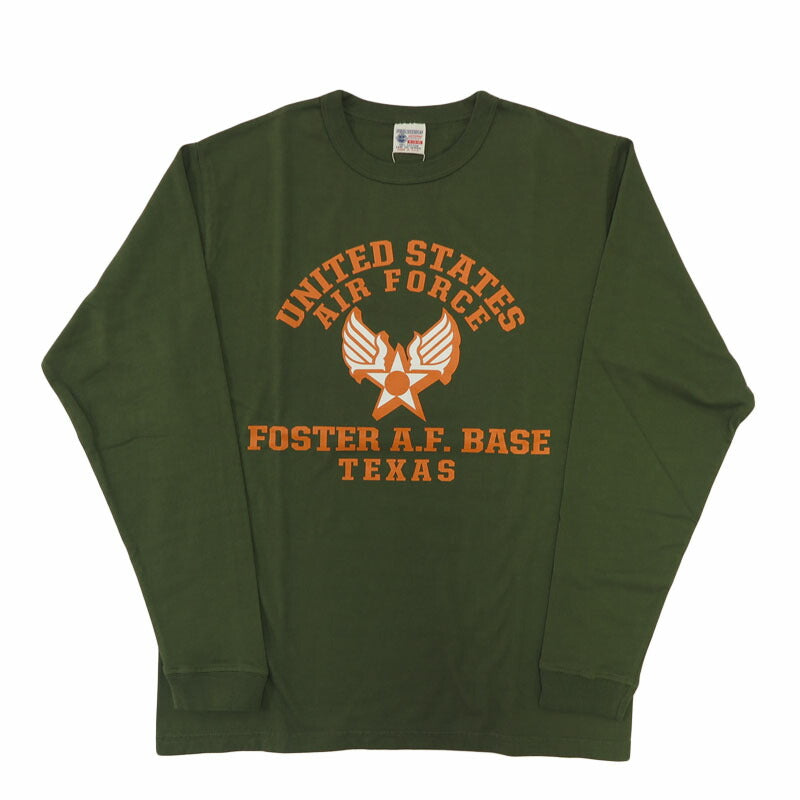 บัซริคสัน BUZZ RICKSON'S เสื้อยืดแขนยาวพิมพ์ลาย "U.S. AIR FORCE" ผลิตในสหรัฐอเมริกา BR69698