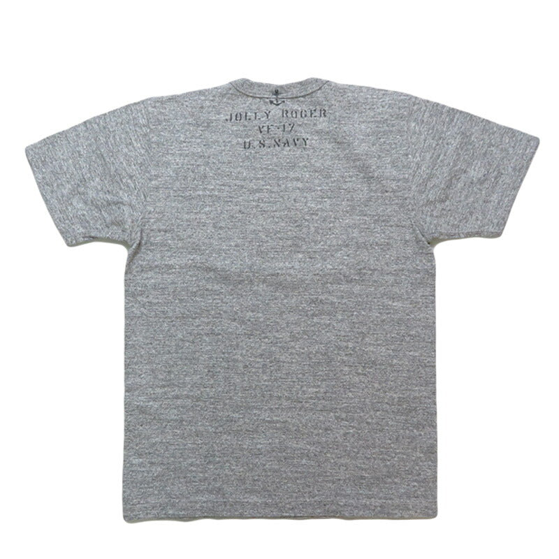 バズリクソンズ BUZZ RICKSON'S スラブヤーン 半袖 Tシャツ プリント "VF-17 JOLLY ROGER" BR79561