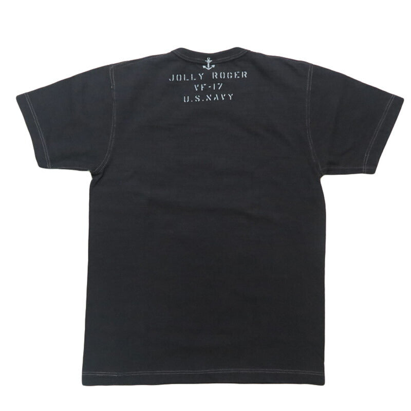 バズリクソンズ BUZZ RICKSON'S スラブヤーン 半袖 Tシャツ プリント "VF-17 JOLLY ROGER" BR79561